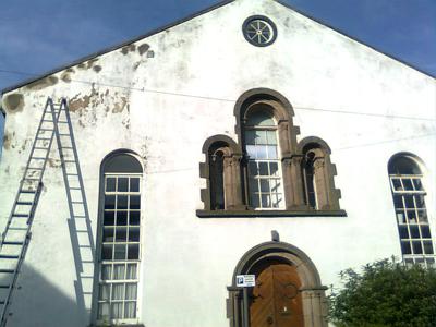 The People's Painter. working on Burns Street Chapel